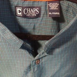 Chaps XL Green Button Down Shirt